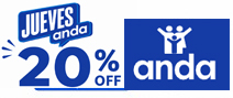 Descuento Descuento del 20% con tarjetas de crédito ANDA